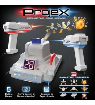 Spēle 2 blasteri, projektors ar mērķiem, dažādi režīmi  ProjeX Projecting Game Arcade 52608