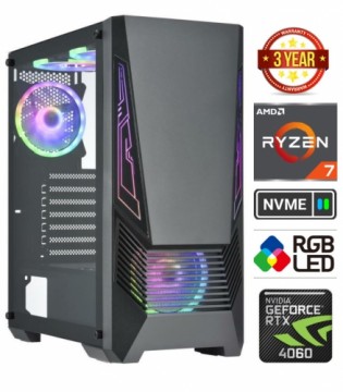 Mdata Gamer Ryzen 7 5700G 16GB 512GB SSD 1TB HDD RTX 4060 NoOs