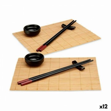 Kinvara Набор для суши Чёрный Бамбук Керамика (12 штук)