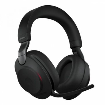 Jabra Evolve2 85 Headset, Stereo, kabellos, schwarz Bluetooth, inkl. Link 380 USB-A, inkl. Ladestation