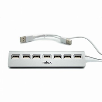 USB Hub Nilox NXHU7ALU2 Grey