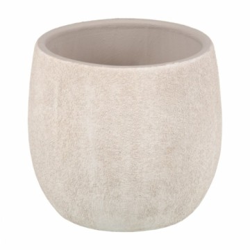 Planter Cream Ceramic Sand 18 x 18 x 17,5 cm