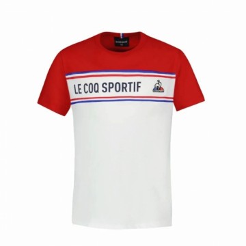 Children’s Short Sleeve T-Shirt Le coq sportif  N°2 Tricolore White