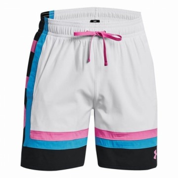 Vīriešu Basketbola Šorti Under Armour Baselin  Balts