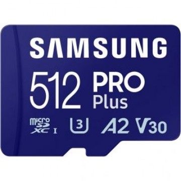 Samsung  
         
       PRO Plus microSD Card 512GB 
     Blue