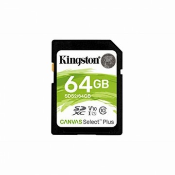 Карта памяти SD Kingston SDS2/64GB 64GB Чёрный 64 Гб UHS-I