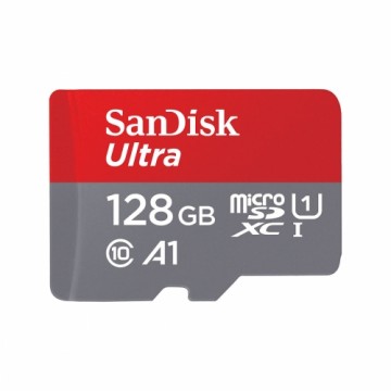 Mikro SD Atmiņas karte ar Adapteri SanDisk SDSQUNR-128G-GN3MA C10 80 MB/s-100 MB/s