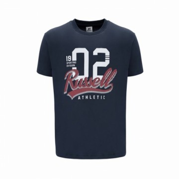 Men’s Short Sleeve T-Shirt Russell Athletic Amt A30101 Dark blue