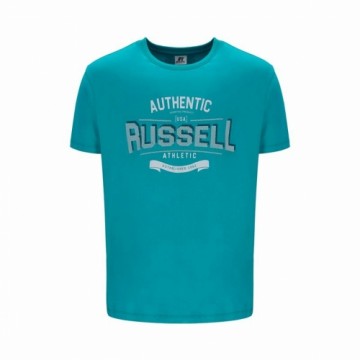 Krekls ar Īsām Piedurknēm Russell Athletic Amt A30081 Aquamarine Vīriešu
