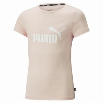 Child's Short Sleeve T-Shirt Puma Ess Logo