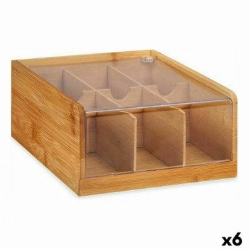 Kinvara Organizētājs Tēja Bambuss 22 x 10 x 20,5 cm (6 gb.)