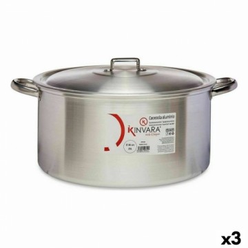 Kinvara Кастрюля с крышкой Серебристый Алюминий 20 L (3 штук)