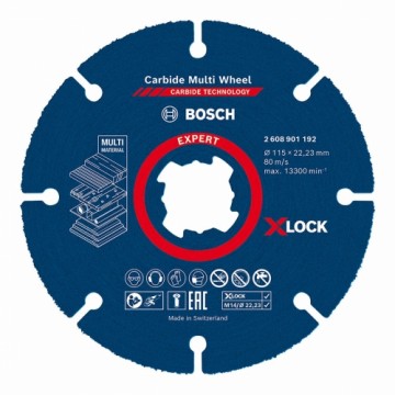 Griešanas disks BOSCH X-Lock Expert 2608901192 Visu veidu materiāli Ø 115 mm