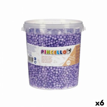Pincello Ремесленный материал шары Лиловый полистирол (6 штук)