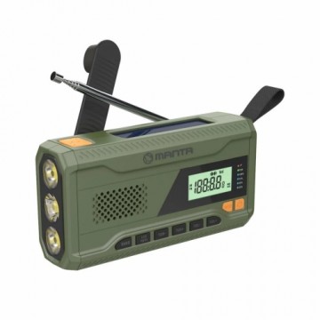 Portable alarm FM radio with solar panel Manta RDI401G