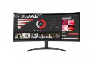 LCD Monitor|LG|34WR50QC-B|34"|Curved/21 : 9|Panel VA|3440x1440|21:9|100Hz|Matte|5 ms|Tilt|Colour Black|34WR50QC-B