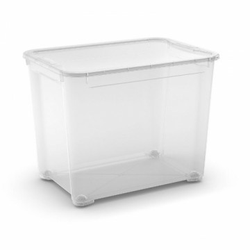 Curver Kaste ar vāku T Box XXL 70L 39x55,5x42,5cm caurspīdīga