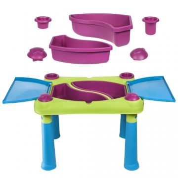 Keter Bērnu rotaļu galdiņš Creative Fun Table zaļš/violets