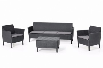 Keter Комплект садовой мебели Salemo 3 Seater Set серый