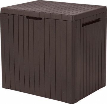 Keter Ящик для хранения City Storage Box 113 L коричневый