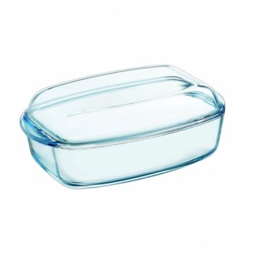 Pyrex Стеклянный контейнер с крышкой 6,5 л прямоугольный Essentials