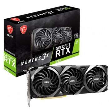 MSI GeForce RTX 3060 VENTUS 3X 12G OC Grafikkarte - 3x DisplayPort/1x HDMI