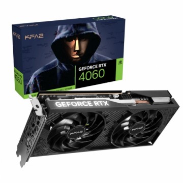 KFA2 GeForce RTX 4060 2X 1-Click OC 8GB Grafikkarte - 8GB GDDR6, 1x HDMI, 3x DP