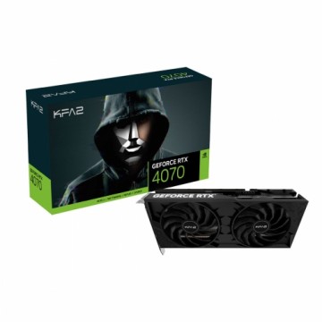 KFA2 GeForce RTX 4070 2X 1-Click OC 12GB Grafikkarte - 12GB GDDR6X, 1x HDMI, 3x DP