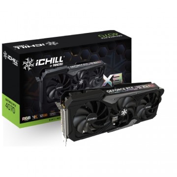 Inno3D GeForce RTX 4070 iChill X3 Grafikkarte - 12GB GDDR6X, 1x HDMI, 3x DP