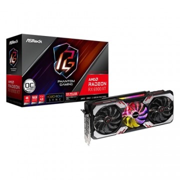 ASRock Radeon RX 6900 XT Phantom Gaming D 16G OC Grafikkarte - RDNA 2, 16GB GDDR6, HDMI, 3x DP