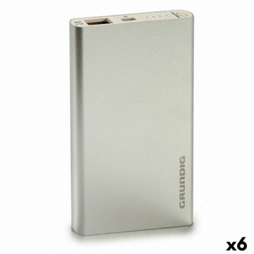 Powerbank Grundig 4000 mAh Sudrabains (6 gb.)