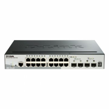 D-Link DGS-1510-20 Stackable Smart Managed Switch 20-Port 16x Gigabit Ethernet, 2x Gigabit SFP, 2x 10 Gbit/s SFP+