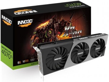 Inno3D GeForce RTX 4070 Ti X3 OC - 12GB GDDR6X, 1x HDMI, 3x DP