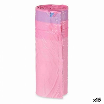 Bigbuy Home Мешки для мусора душистый Автозамок Розовый полиэтилен 15 штук 30 L