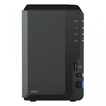 Synology DS223 8TB WD Red Plus NAS-Bundle NAS inkl. 2x 4TB WD Red Plus 3.5 Zoll SATA Festplatte