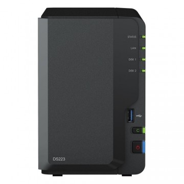 Synology DS223 16TB WD Red Plus NAS-Bundle NAS inkl. 2x 8TB WD Red Plus 3.5 Zoll SATA Festplatte