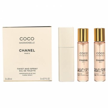 Женский парфюмерный набор Chanel Twist & Spray Coco Mademoiselle 3 Предметы