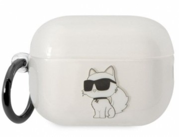 Karl Lagerfeld  
       Apple  
       Airpods Pro 2 Logo NFT Choupette TPU Case 
     White