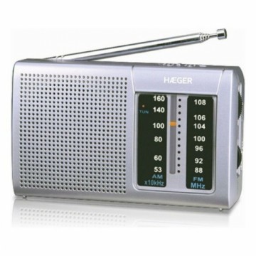 Radio AM/FM Haeger PR-BIB.001A Pelēks