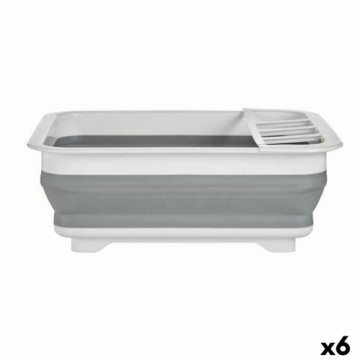 Kinvara Складная кухонная сушилка Белый Серый полипропилен TPR 37,9 x 29,3 x 12 cm (6 штук)
