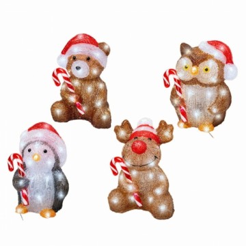 Bigbuy Christmas Dekoratīva figūra dārzam 491338 dzīvnieki Ziemassvētki 17,8 x 17,2 x 23,5 cm
