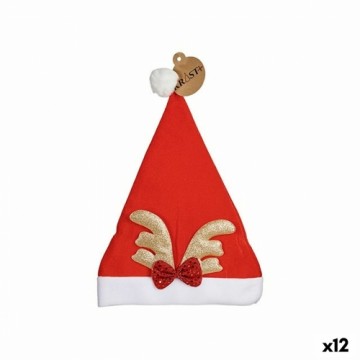Krist+ Ziemassvētku Vecīša Cepure Ziemeļbrieži Sarkans Bronza 28 x 2 x 39 cm (12 gb.)