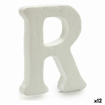 Pincello письмо R Белый полистирол 15 x 12,5 cm (12 штук)