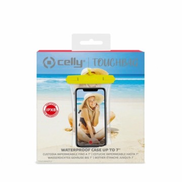 Водонепроницаемый чехол Celly Touchbag 7" Жёлтый