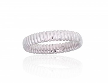 Серебряное кольцо #2101838(PRh-Gr), Серебро 925°, родий (покрытие), Размер: 17, 2.7 гр.