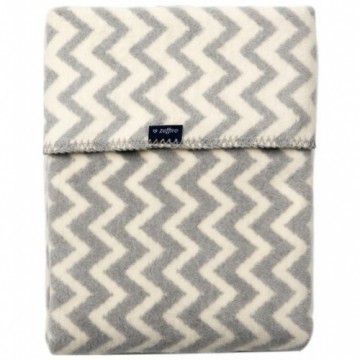 WOMAR blanket Grey&White Zigzag 75x100cm