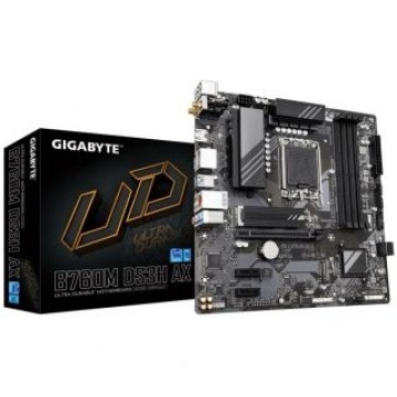 Gigabyte  
         
       Mainboard||Intel B760 Express|LGA1700|Micro-ATX|Memory DDR5|Memory slots 4|2xPCI-Express 3.0 1x|1xPCI-Express 4.0 16x|2xM.2|1xHDMI|2xDisplayPort|2xAudio-In|1xAudio-Out|2xUSB 2.0|3xUSB 3.2|1xUSB-C|1xPS/2|1xRJ45|B760MDS3HAX1.3