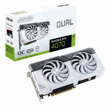 ASUS Dual GeForce RTX 4070 White OC Grafikkarte - 12GB GDDR6X, 1x HDMI, 3x DP