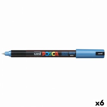 Marķieris POSCA PC-1MR metāls Zils (6 gb.)