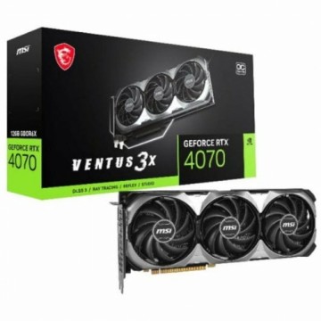 Графическая карта MSI GEFORCE RTX 4070 VENTUS 3X E 12G OC 12 GB RAM GEFORCE RTX 4070